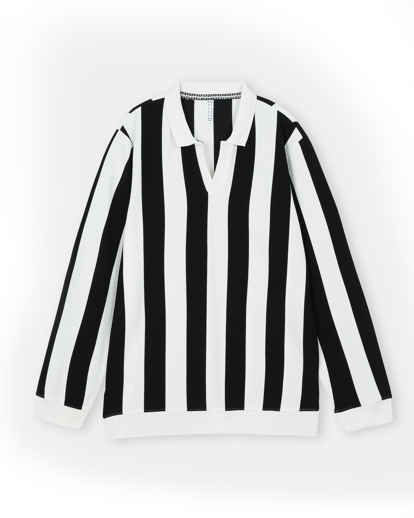 Striped Knitted Football Polo