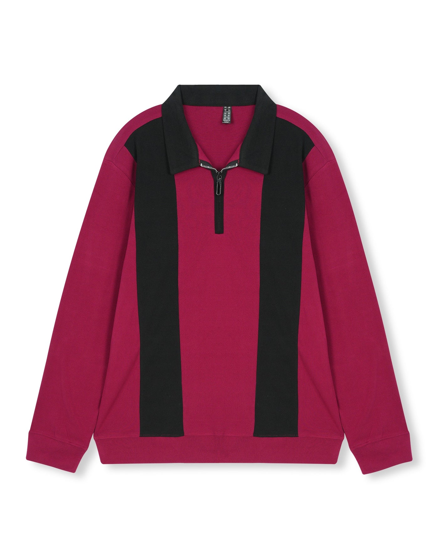 Mens half zipper knitted long sleeves shirts