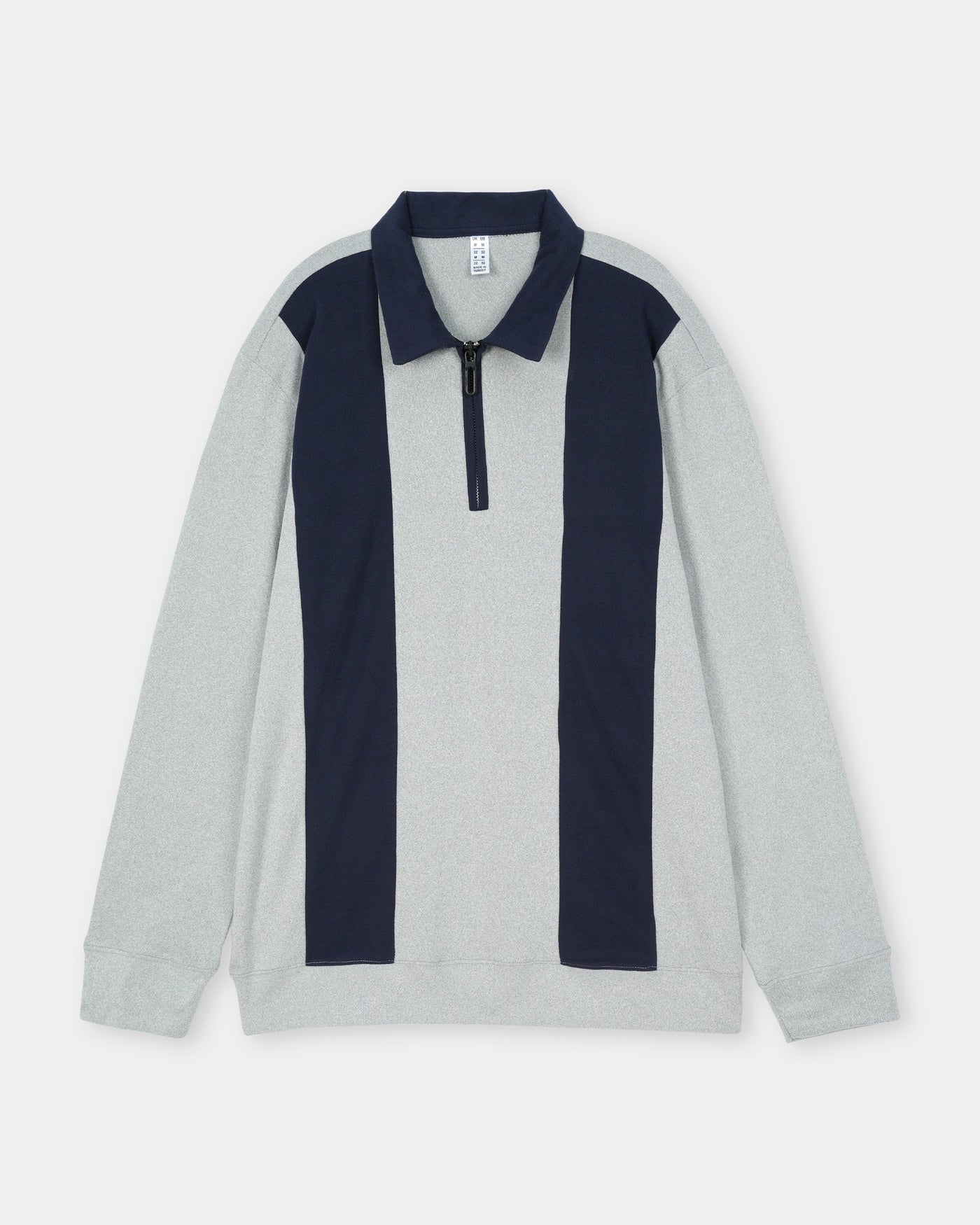 Mens half zipper knitted long sleeves shirts