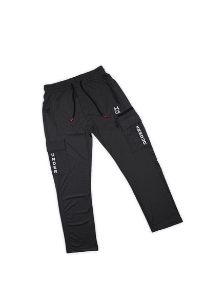 Gray Cargo Jogger Pants