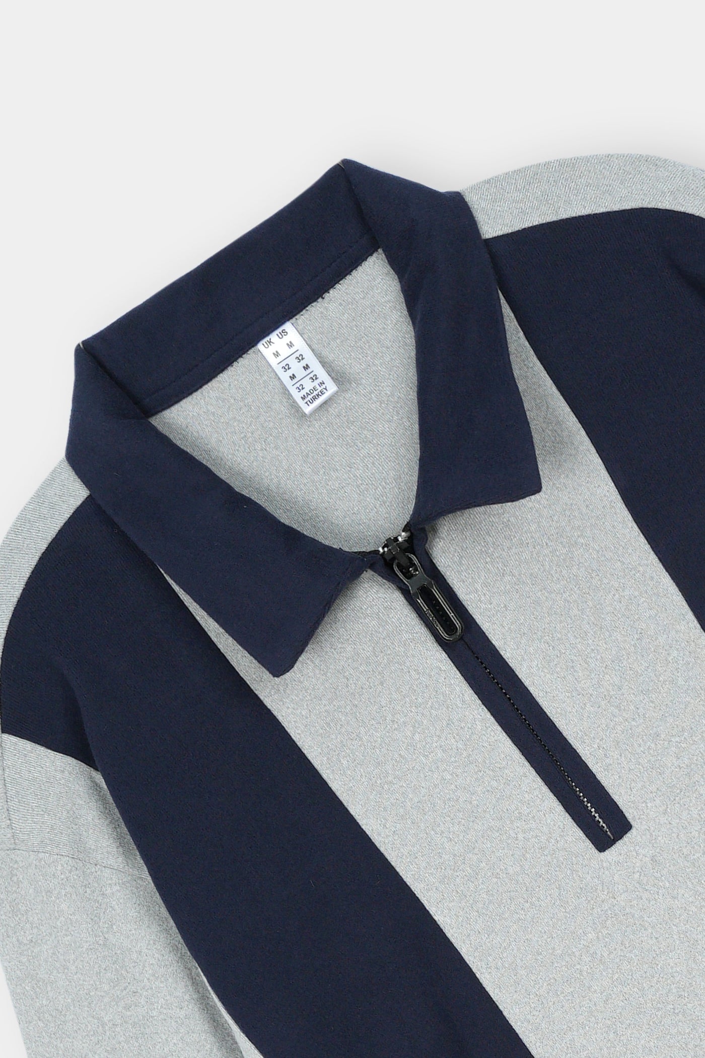 Mens half zipper knitted long sleeves shirts