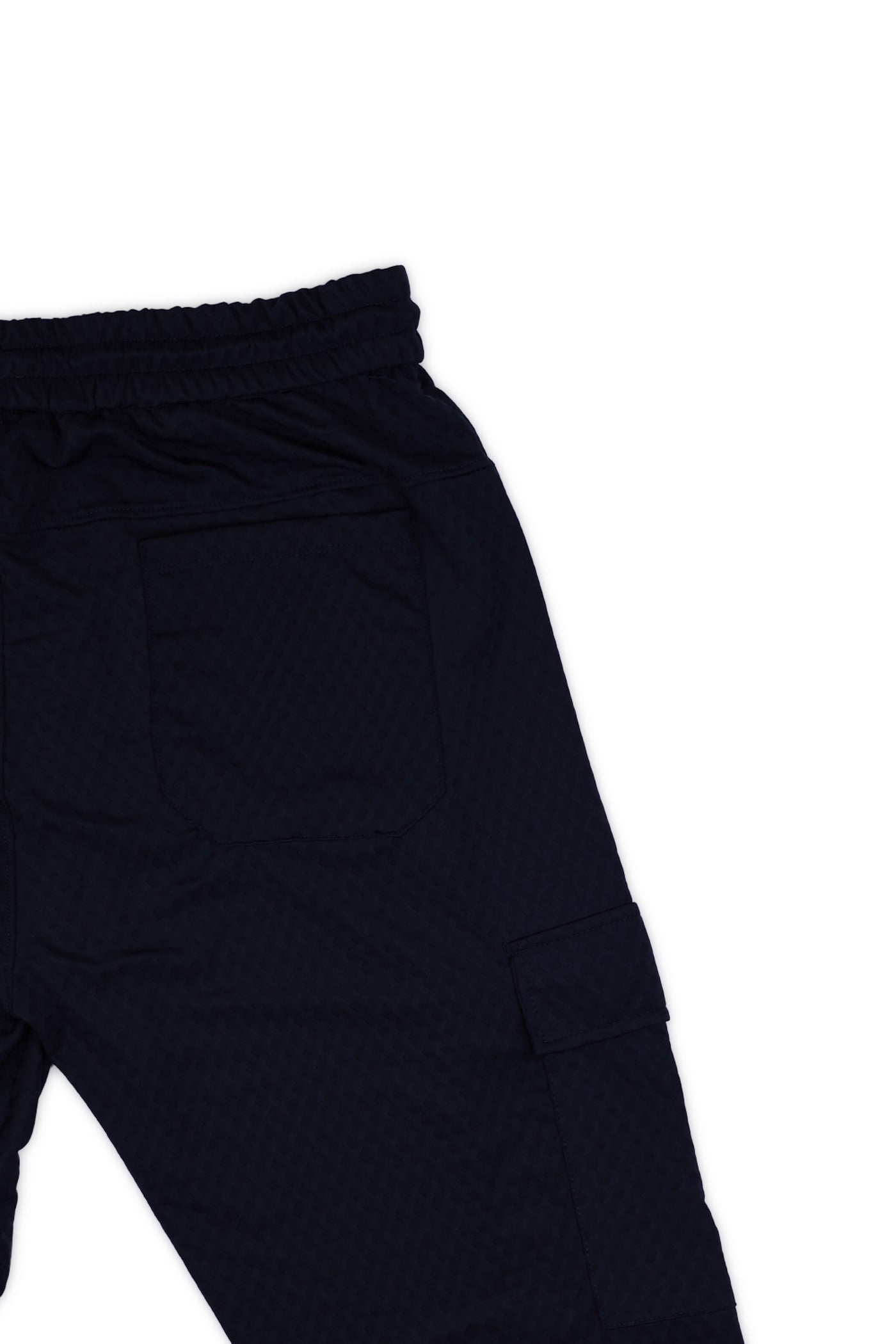 Navy Blue Cargo Jogger Pants