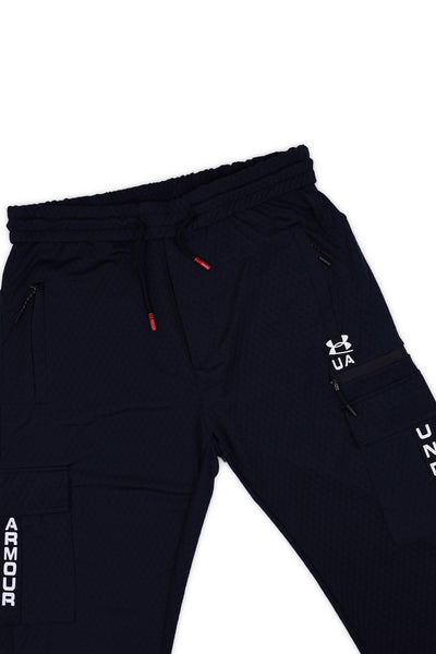 Navy Blue Cargo Jogger Pants