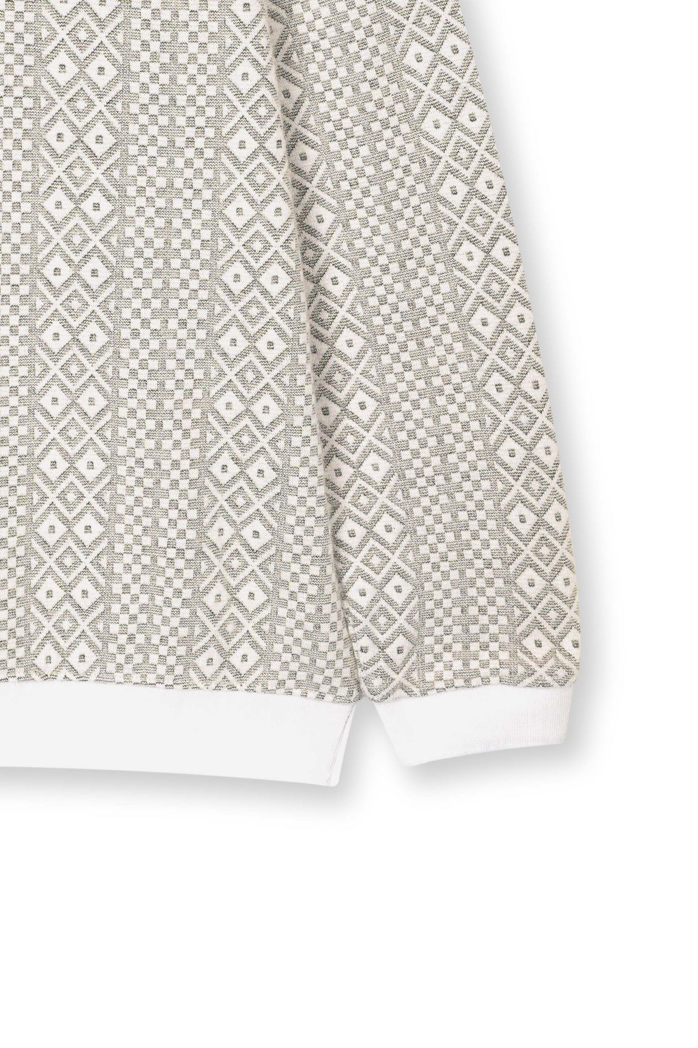 Diamond Knit Polo Pullover