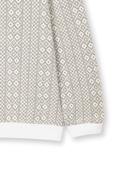 Diamond Knit Polo Pullover