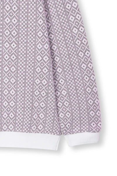 Diamond Knit Polo Pullover