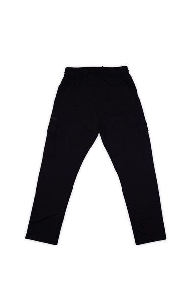 Black Cargo Jogger Pants