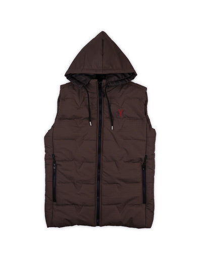 Premium Hooded Sleeveless Puffer Vest