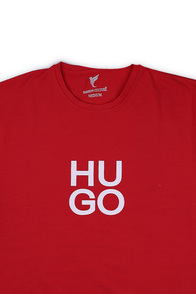 Hugo Printed Premium Cotton T-Shirt