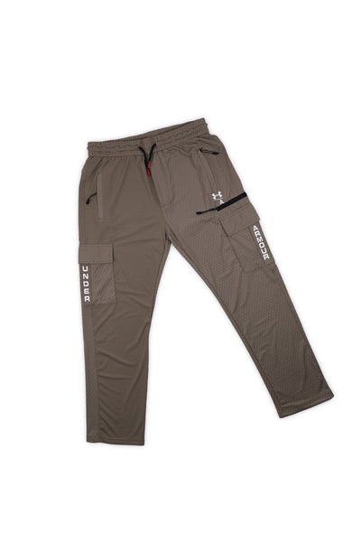 Ash Brown Cargo Jogger Pants