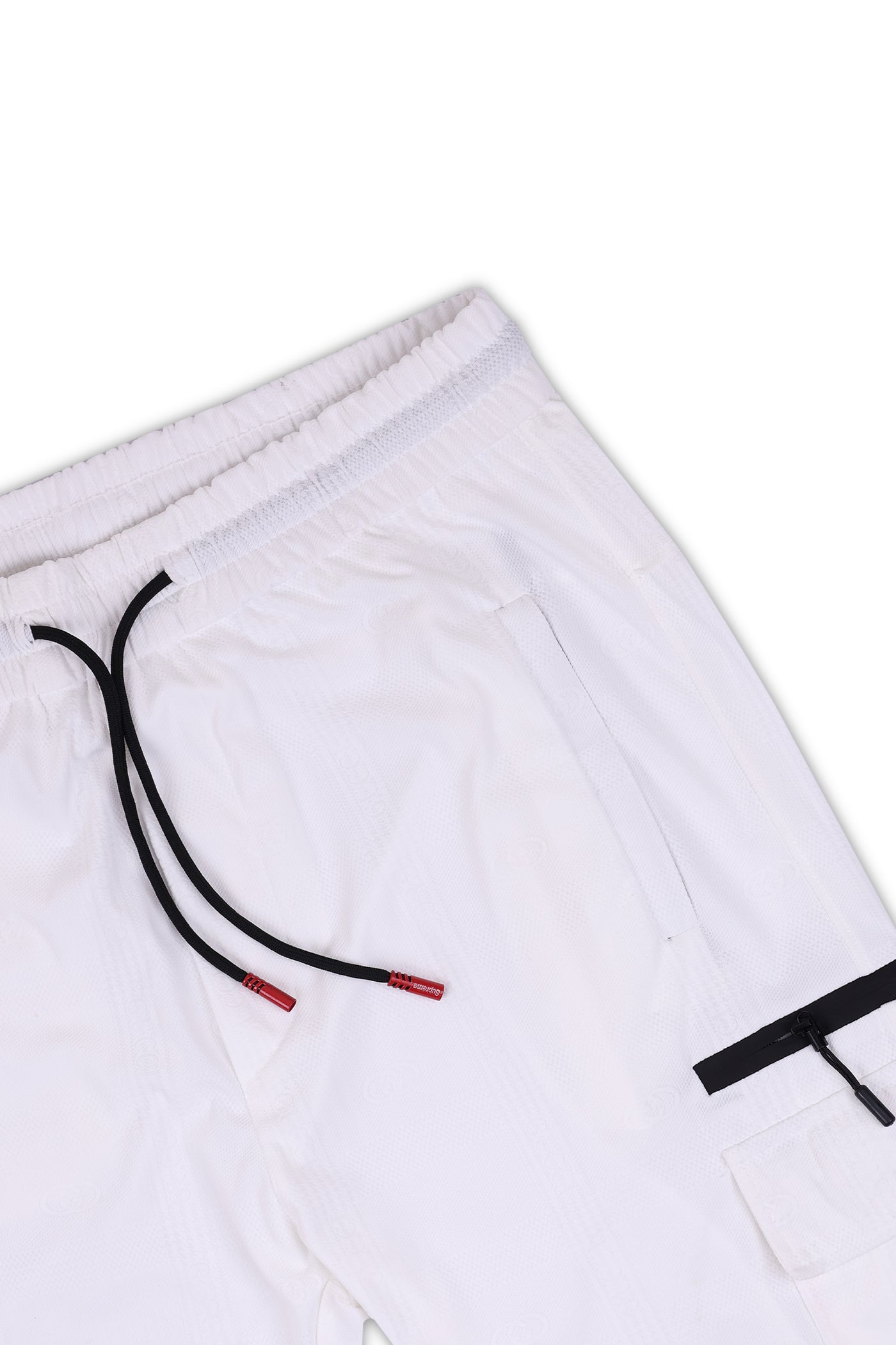 Imported White Cargo Jogger Pants
