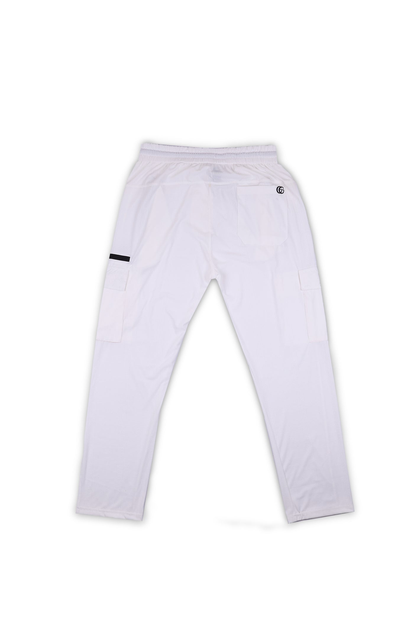 Imported White Cargo Jogger Pants