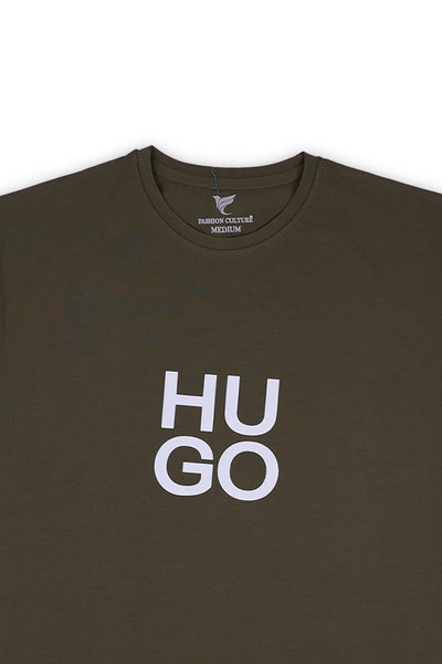Hugo Printed Premium Cotton T-Shirt
