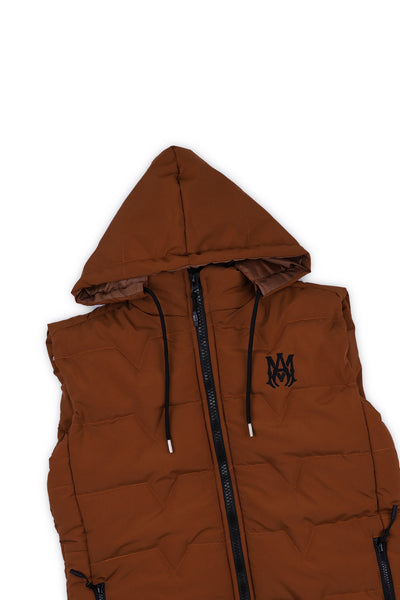 Premium Hooded Sleeveless Puffer Vest