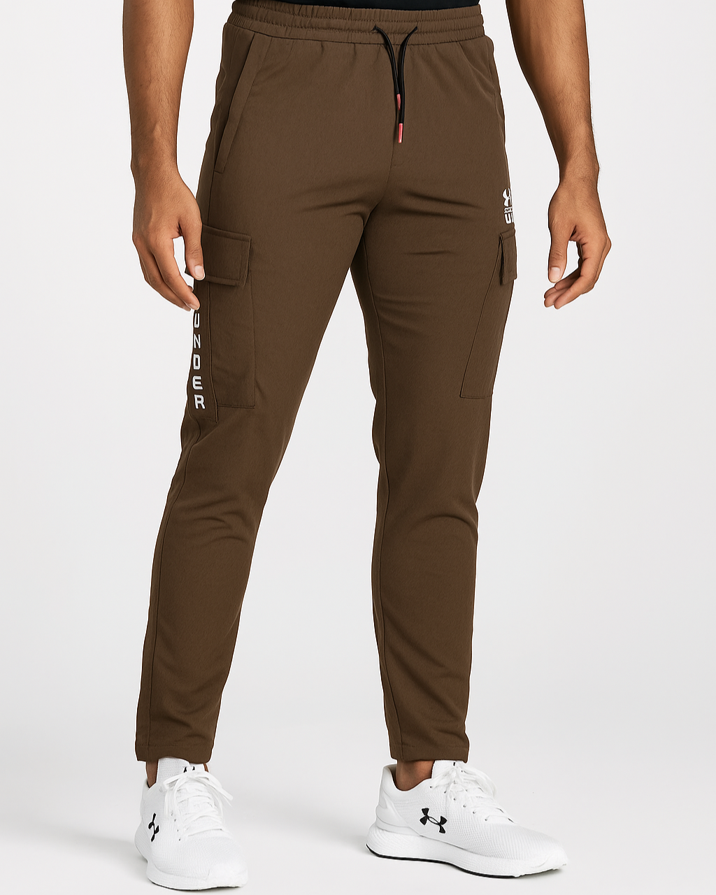 Coffee Brown Cargo Jogger Pants