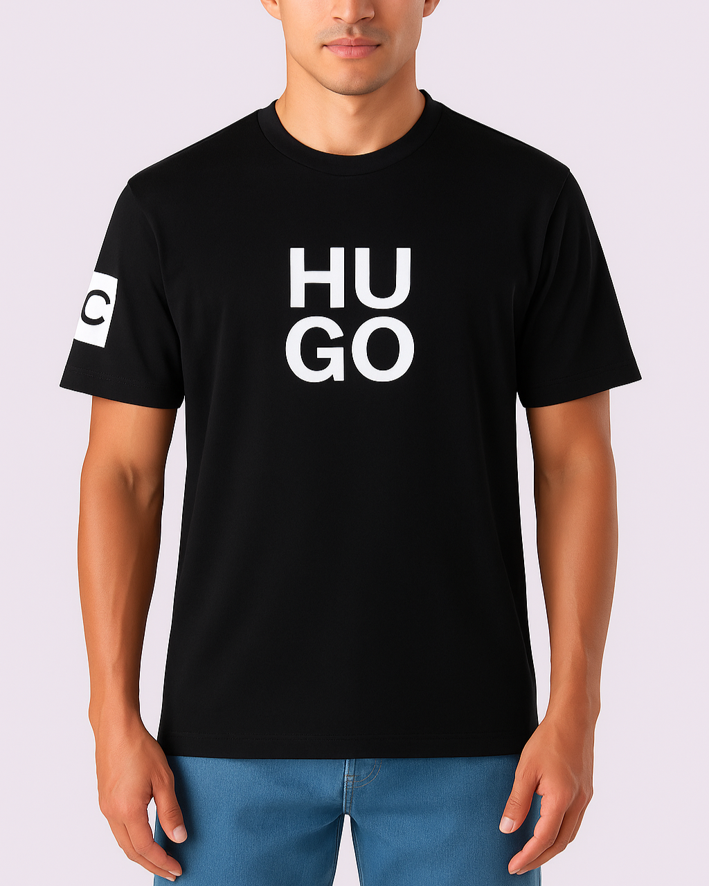 Hugo Printed Premium Cotton T-Shirt