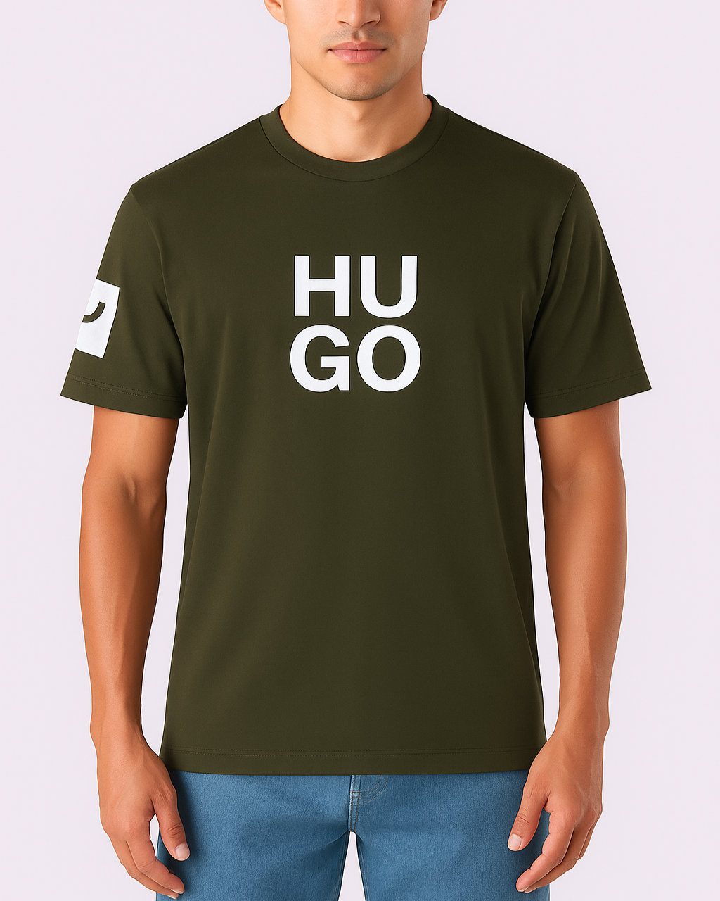 Hugo Printed Premium Cotton T-Shirt