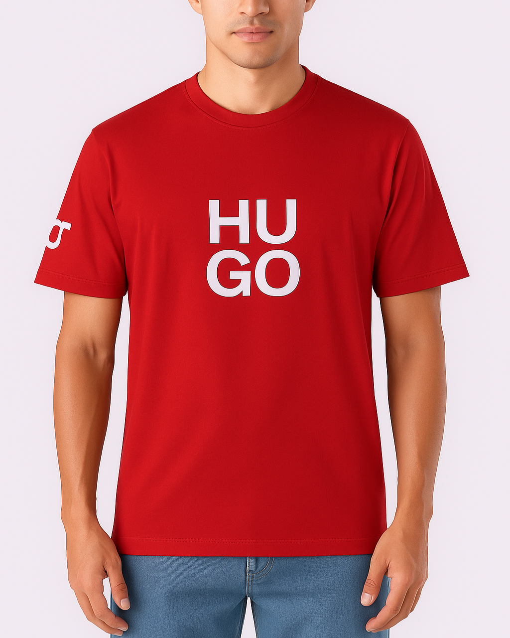 Hugo Printed Premium Cotton T-Shirt